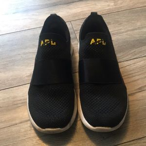 Soul cycle x APL black slip on sneakers